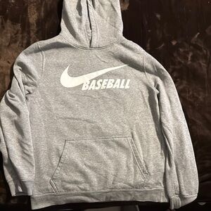 Nike Gray Baseball Hoodie